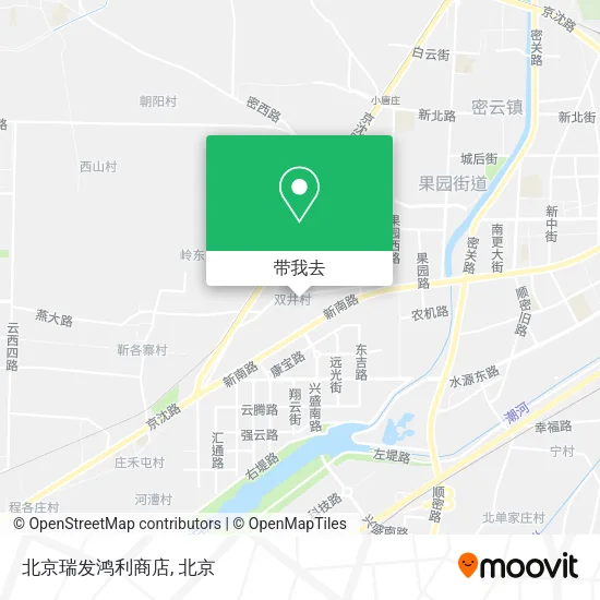 北京瑞发鸿利商店地图