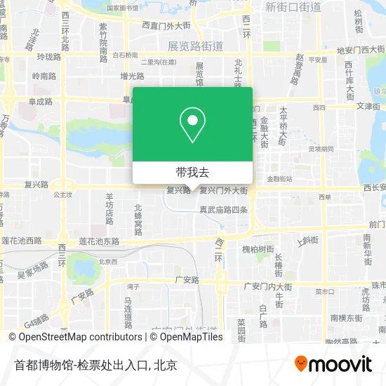 首都博物馆-检票处出入口地图