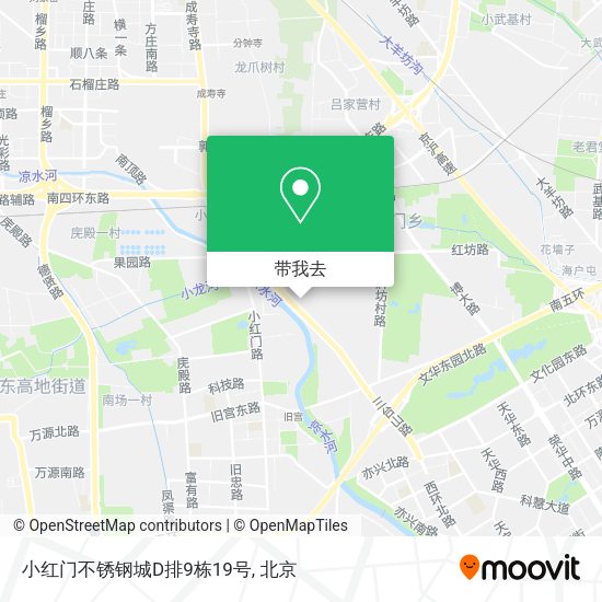 小红门不锈钢城D排9栋19号地图