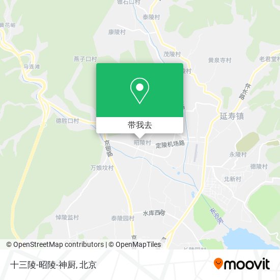 十三陵-昭陵-神厨地图