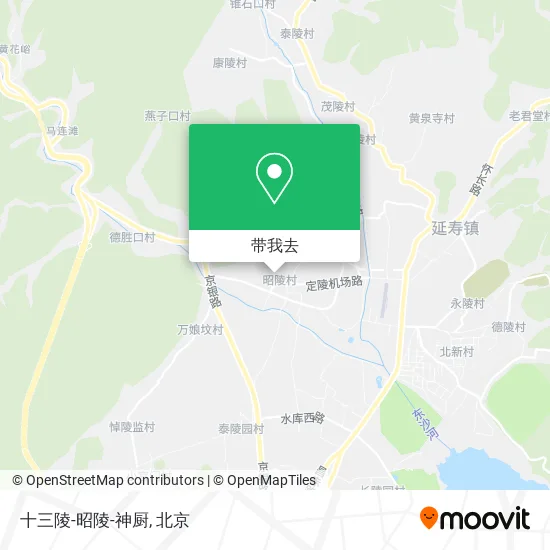十三陵-昭陵-神厨地图