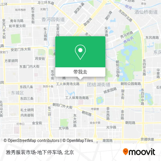 雅秀服装市场-地下停车场地图