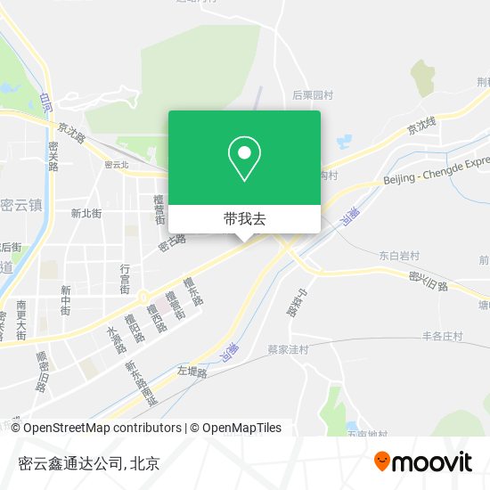 密云鑫通达公司地图