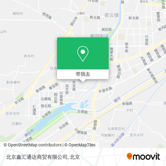 北京鑫汇通达商贸有限公司地图