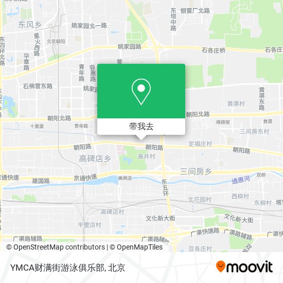 YMCA财满街游泳俱乐部地图