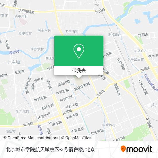 北京城市学院航天城校区-3号宿舍楼地图