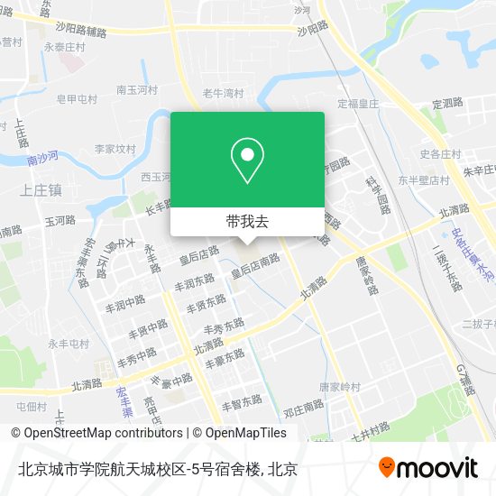北京城市学院航天城校区-5号宿舍楼地图