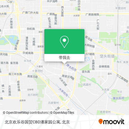 北京欢乐谷国贸CBD潘家园公寓地图