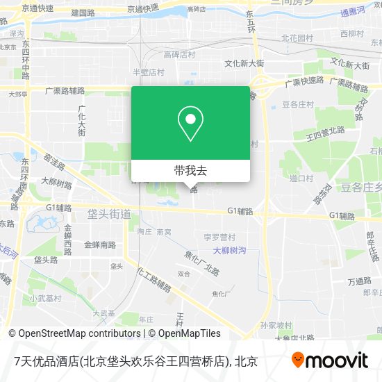 7天优品酒店(北京垡头欢乐谷王四营桥店)地图