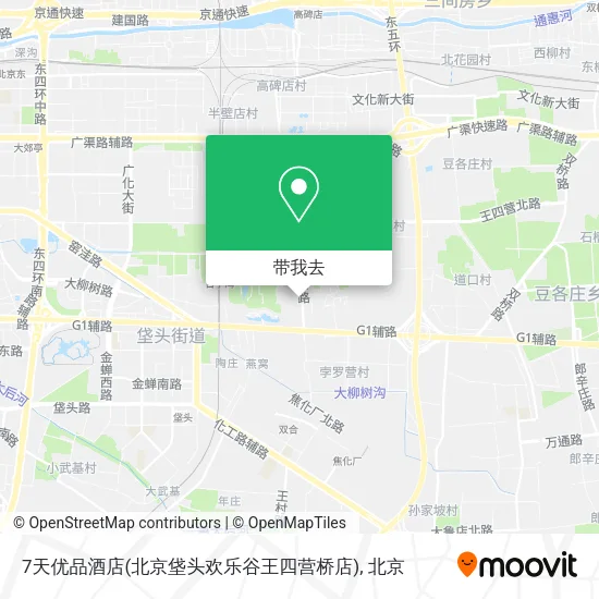 7天优品酒店(北京垡头欢乐谷王四营桥店)地图