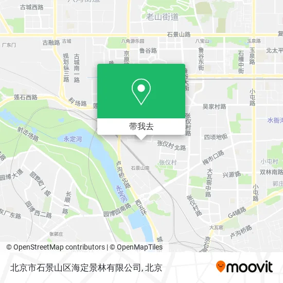 北京市石景山区海定景林有限公司地图