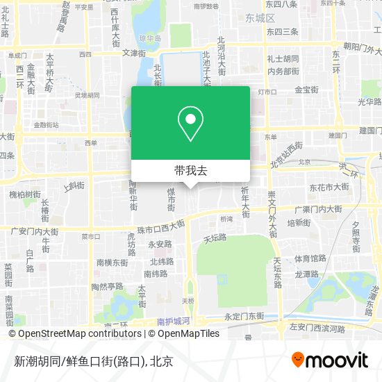 新潮胡同/鲜鱼口街(路口)地图