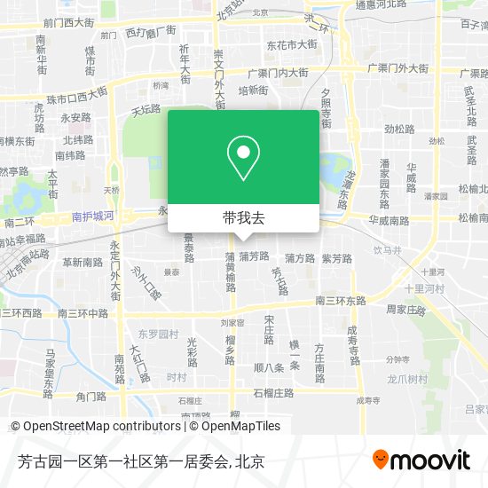 芳古园一区第一社区第一居委会地图