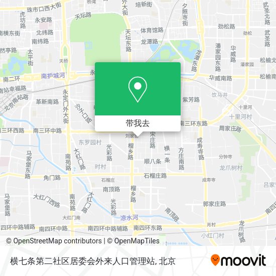 横七条第二社区居委会外来人口管理站地图