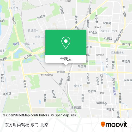 东方时尚驾校-东门地图