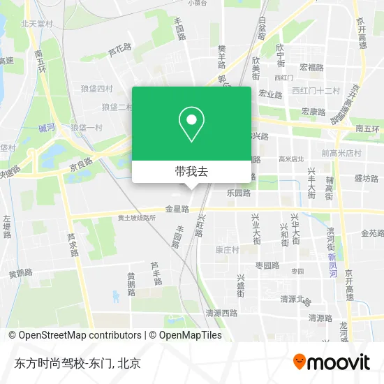 东方时尚驾校-东门地图