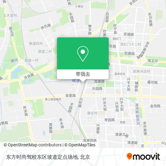 东方时尚驾校东区坡道定点场地地图