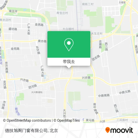 德技旭阁门窗有限公司地图