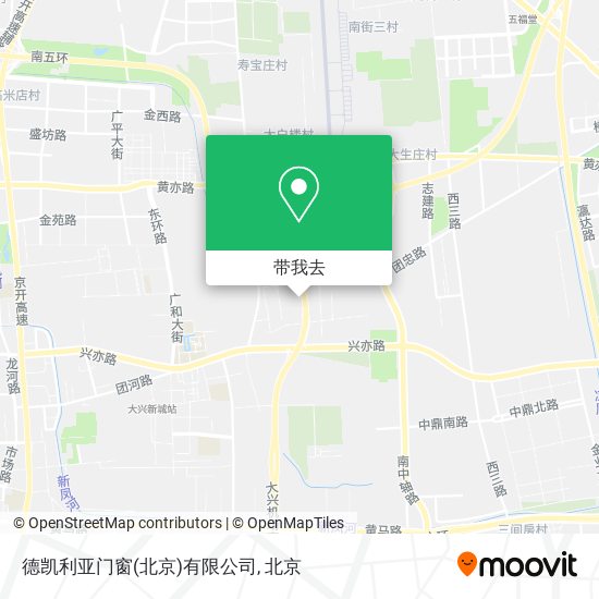 德凯利亚门窗(北京)有限公司地图