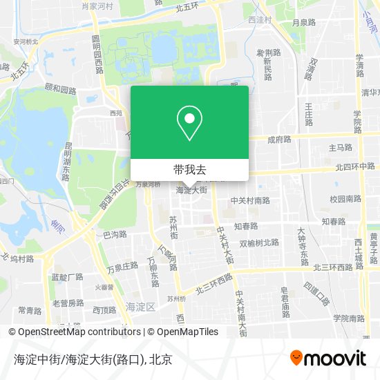 海淀中街/海淀大街(路口)地图