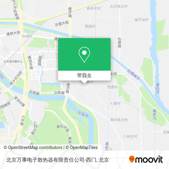 北京万事电子散热器有限责任公司-西门地图