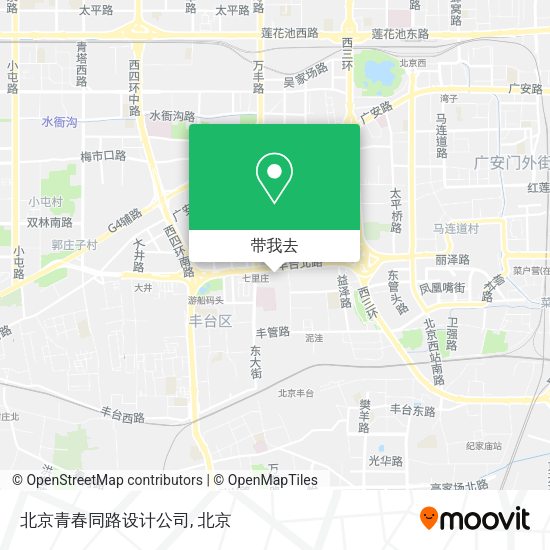 北京青春同路设计公司地图