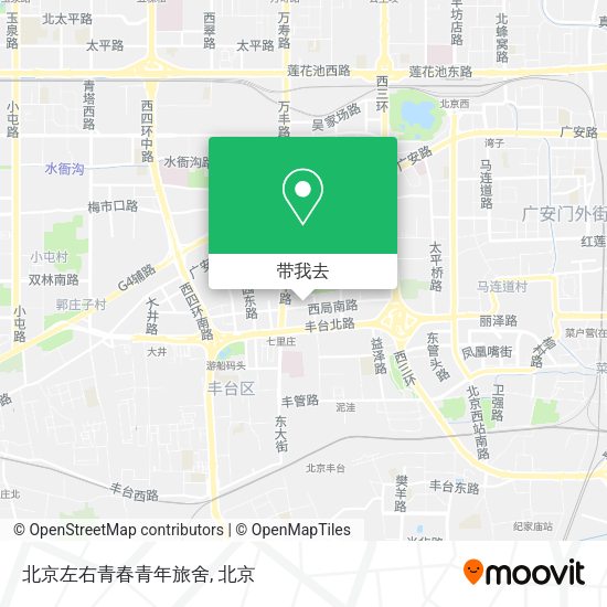 北京左右青春青年旅舍地图