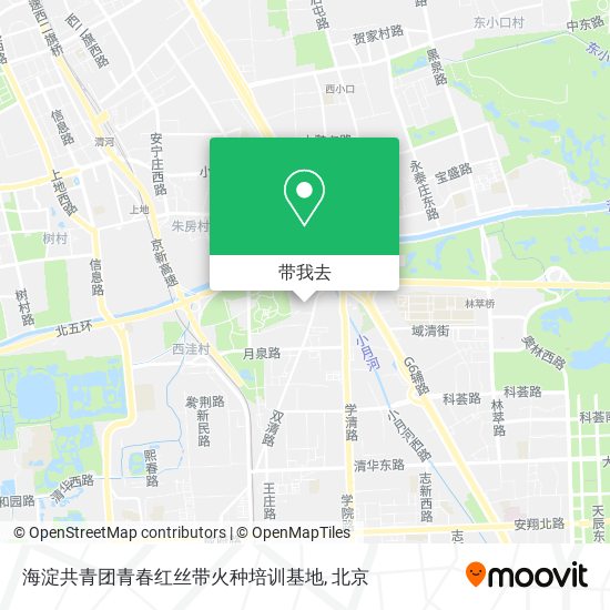 海淀共青团青春红丝带火种培训基地地图
