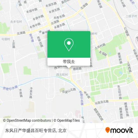 东风日产华盛昌百旺专营店地图