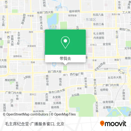 毛主席纪念堂-广播服务窗口地图