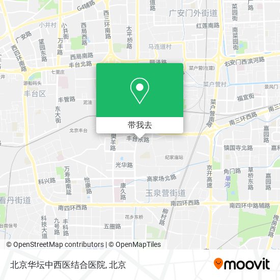 北京华坛中西医结合医院地图