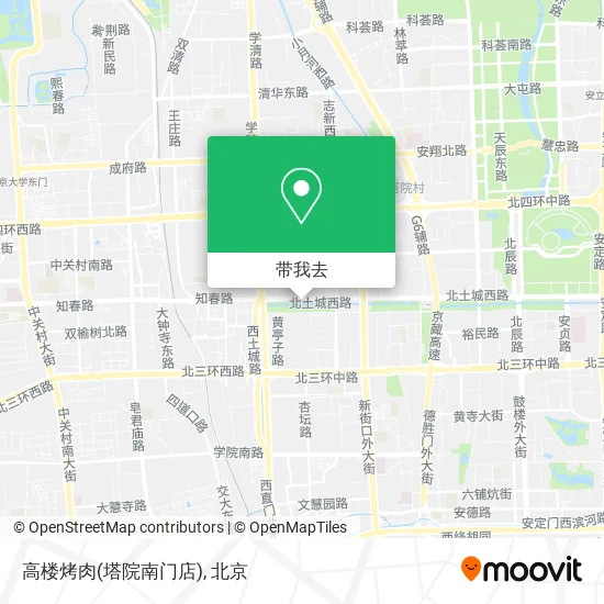 高楼烤肉(塔院南门店)地图
