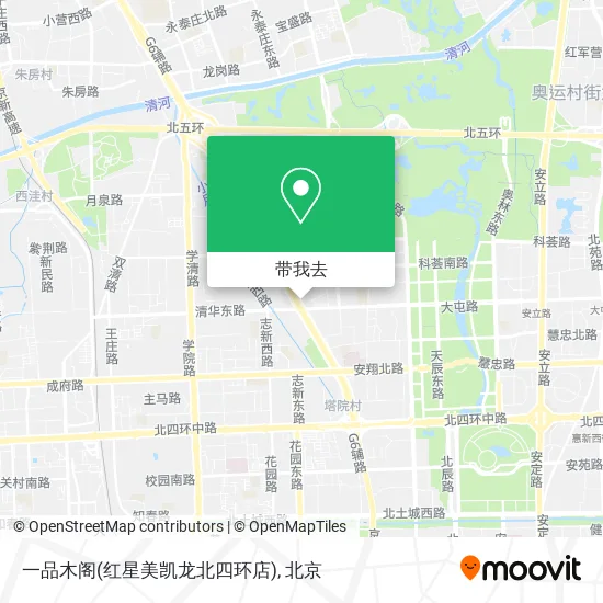 一品木阁(红星美凯龙北四环店)地图