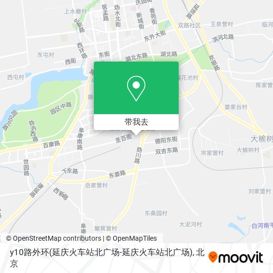 y10路外环(延庆火车站北广场-延庆火车站北广场)地图