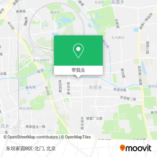 东坝家园B区-北门地图