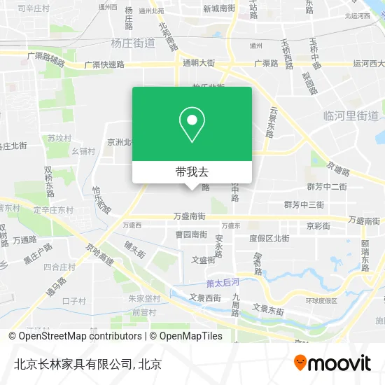 北京长林家具有限公司地图