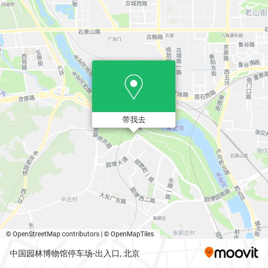 中国园林博物馆停车场-出入口地图