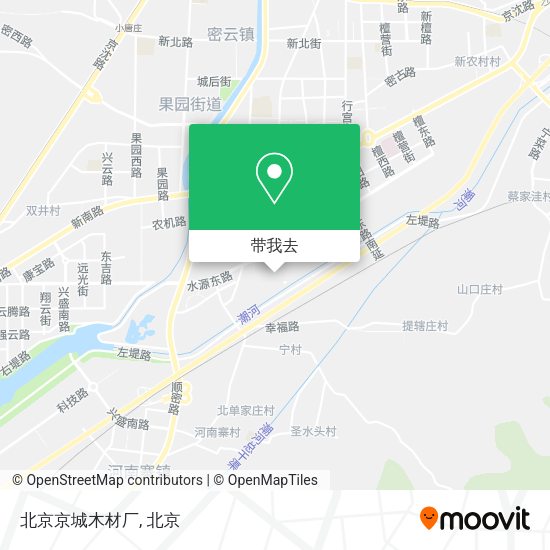 北京京城木材厂地图