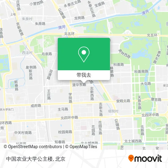 中国农业大学公主楼地图