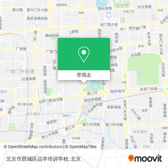 北京市西城区品学培训学校地图