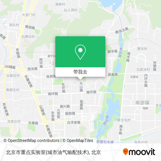 北京市重点实验室(城市油气输配技术)地图