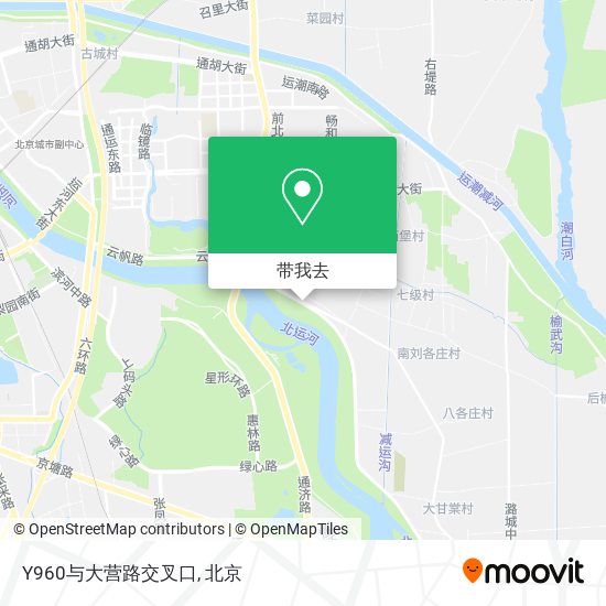 Y960与大营路交叉口地图