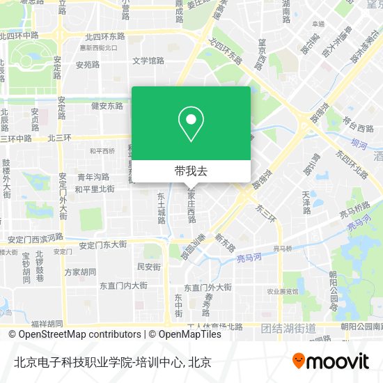北京电子科技职业学院-培训中心地图