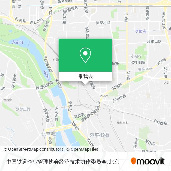 中国铁道企业管理协会经济技术协作委员会地图