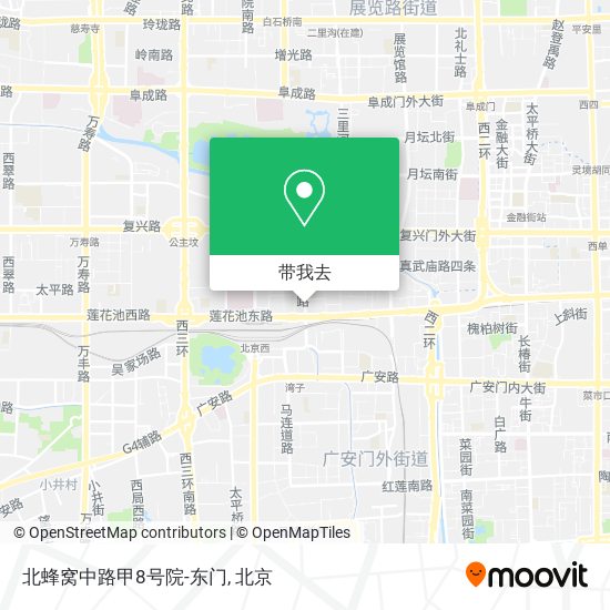 北蜂窝中路甲8号院-东门地图