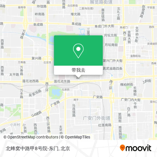 北蜂窝中路甲8号院-东门地图