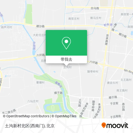 土沟新村北区(西南门)地图