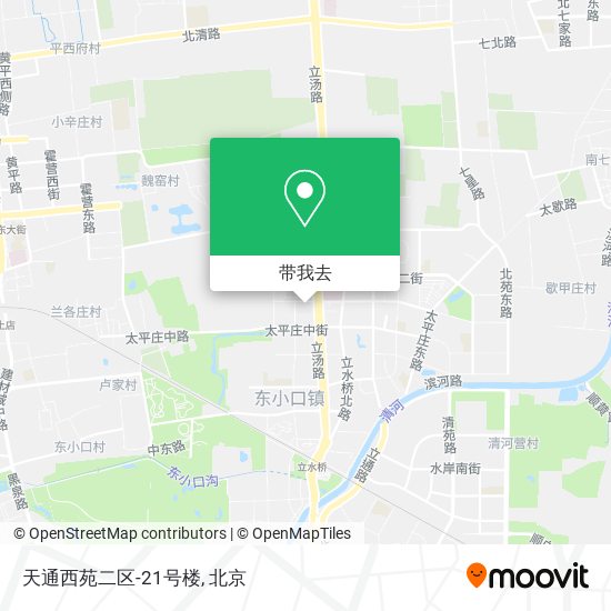 天通西苑二区-21号楼地图