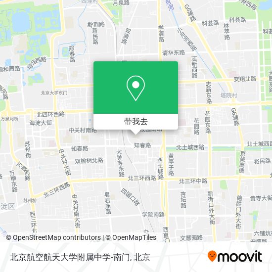 北京航空航天大学附属中学-南门地图