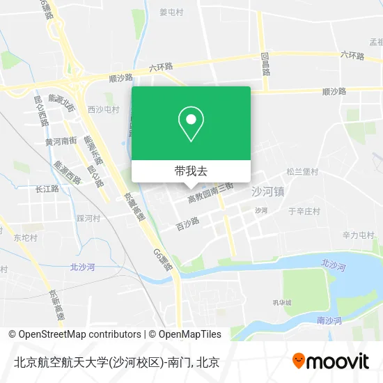 北京航空航天大学(沙河校区)-南门地图
